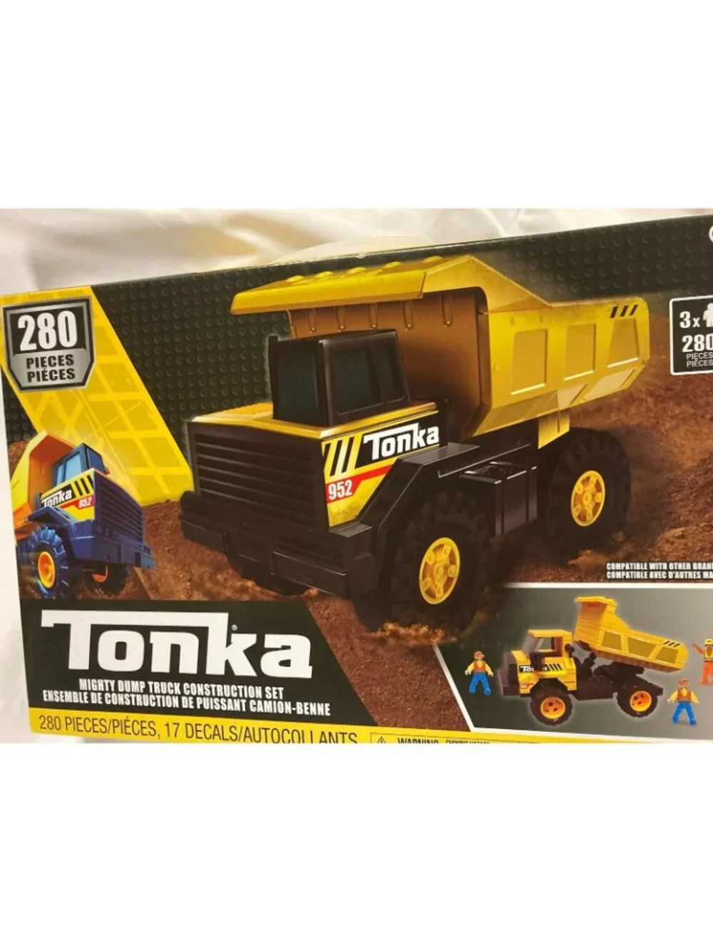 Tonka Mighty Dump Truck Building Set 280pc Construction Toy NEW Sealed